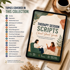 Therapy Session Scripts Guide, Psychotherapy Tools For Therapists