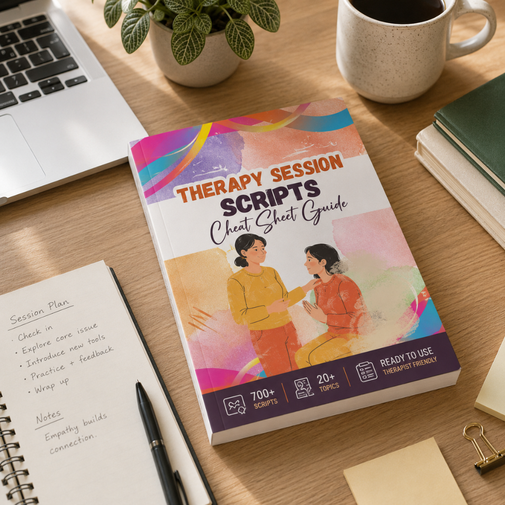 Therapy Session Scripts Guide, Psychotherapy Tools For Therapists
