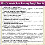 Therapy Session Scripts Guide, Psychotherapy Tools For Therapists