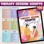 Therapy Session Scripts Guide, Psychotherapy Tools For Therapists
