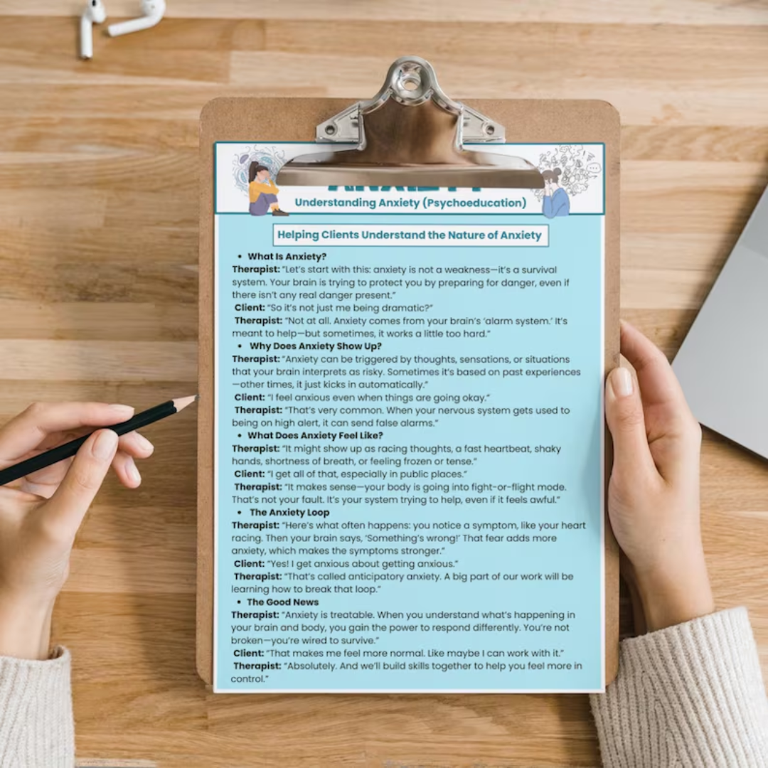 Therapy Session Scripts Guide, Psychotherapy Tools For Therapists