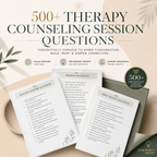 Therapy Session Questions, 600 Prompts For Counselors