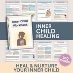 Inner Child Healing Worksheets, Therapy Bundle For Adults