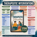 Therapy Interventions Guide, Mental Health Techniques For Therapists