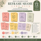 Shame Reframe Card Game, Trauma Therapy Tool For PTSD