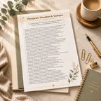 Counselor Cheat Sheets, One-Liners And Reflection Prompts