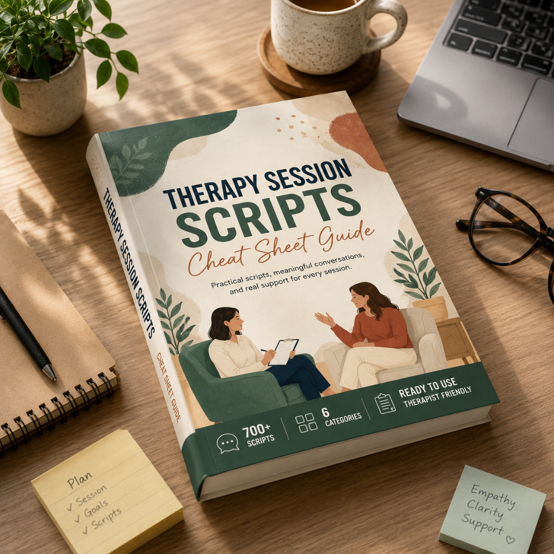 Therapy Session Scripts Guide, Psychotherapy Tools For Therapists