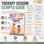 Therapy Session Scripts Guide, Psychotherapy Tools For Therapists