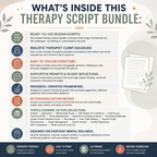 Therapy Session Scripts Guide, Psychotherapy Tools For Therapists